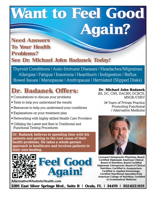 Dr Badanek Full Page Ad Tampa FL